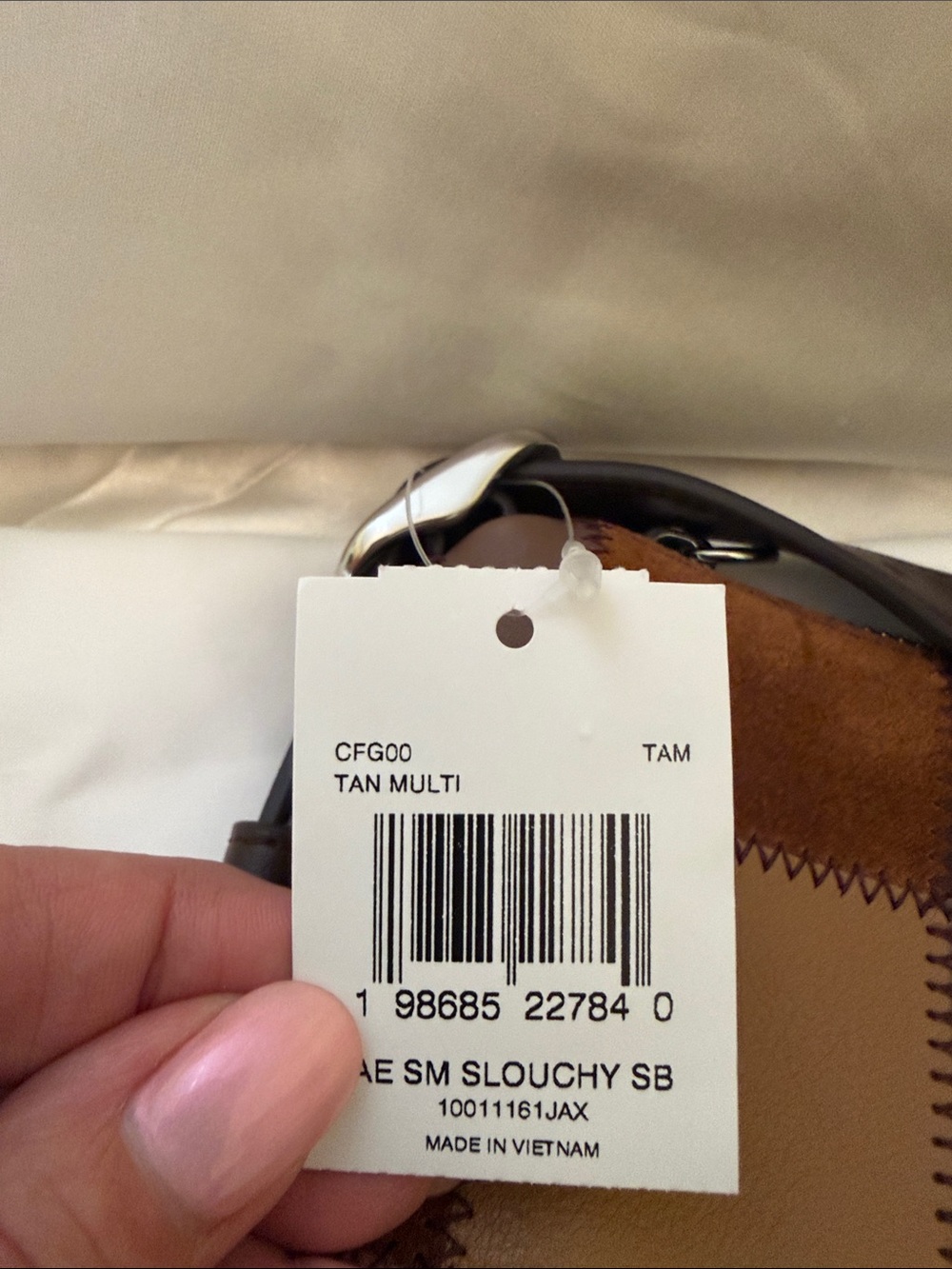 🤎Coach NWT Coachtopia Alter Ego Small Slouchy Shoulder Bag in Patchwork Leather - Picture 12 of 12